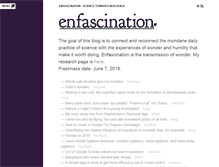 Tablet Screenshot of enfascination.com